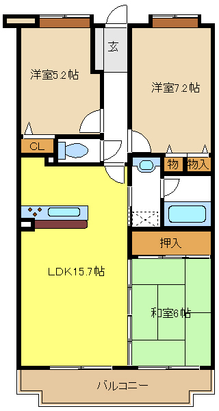 愛知県名古屋市千種区唐山町１丁目 間取り