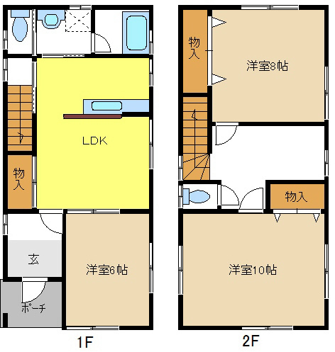 大島町貸家 間取り