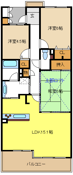 愛知県名古屋市千種区萱場２丁目 間取り