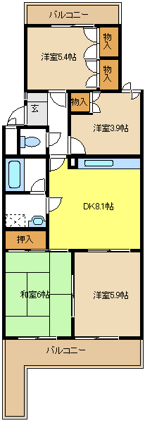愛知県名古屋市名東区上社４丁目 間取り