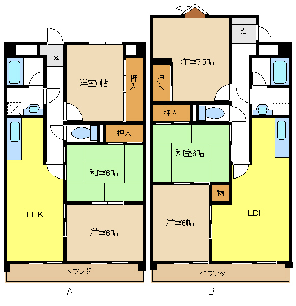 愛知県名古屋市瑞穂区堀田通５丁目 間取り