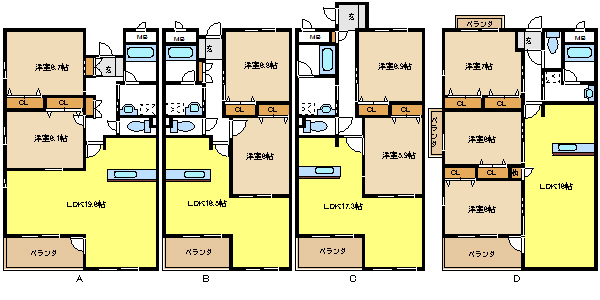愛知県愛知郡東郷町春木勘右エ門新田 間取り