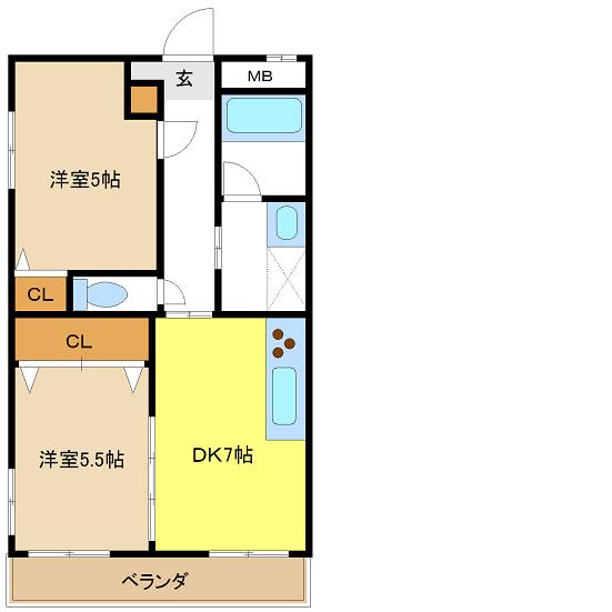 愛知県名古屋市瑞穂区片坂町２丁目 間取り