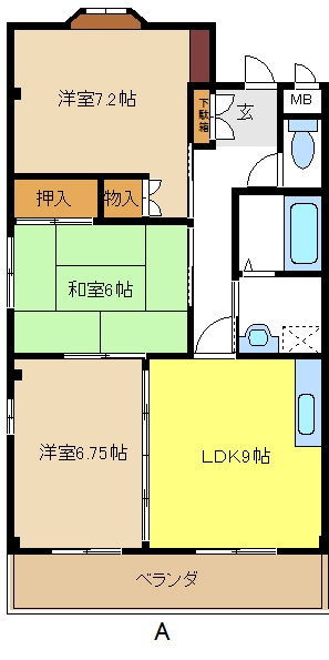 ボヌール岩崎台 間取り