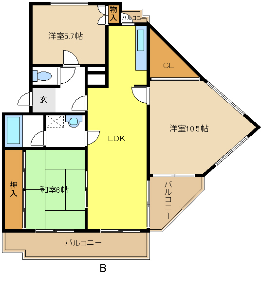 愛知県名古屋市緑区滝ノ水４丁目 間取り