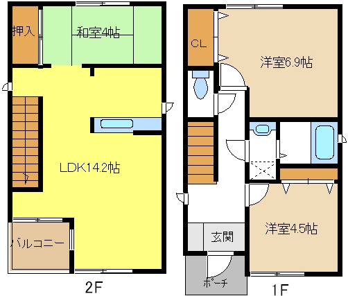 愛知県名古屋市北区如来町 間取り