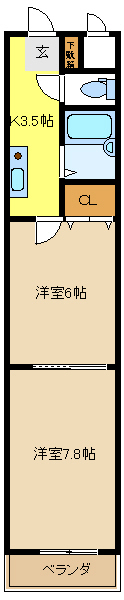 愛知県名古屋市瑞穂区洲雲町３丁目 間取り