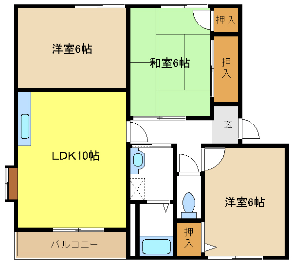 愛知県名古屋市緑区桃山２丁目 間取り