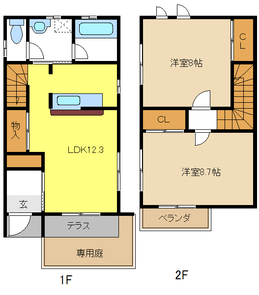 愛知県名古屋市千種区下方町６丁目 間取り