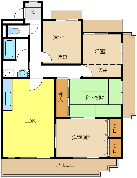 愛知県日進市岩崎台２丁目 間取り