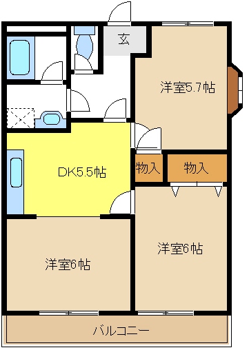 愛知県日進市栄３丁目 間取り