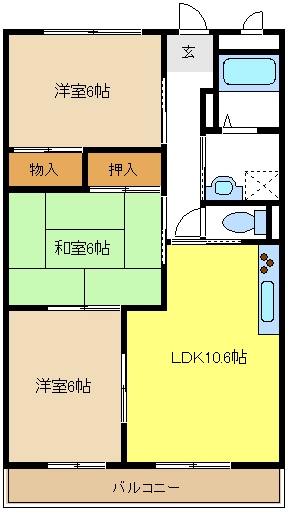 愛知県名古屋市守山区藪田町 間取り