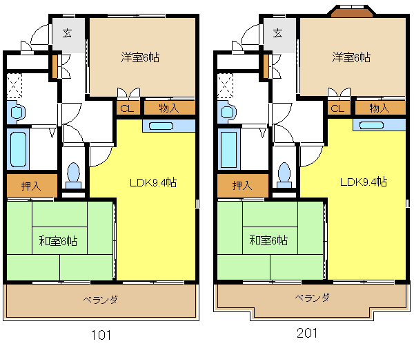 愛知県名古屋市中川区江松５丁目 間取り
