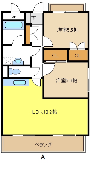 愛知県名古屋市緑区鶴が沢３丁目 間取り