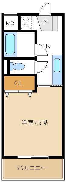 ロイヤル植田（植田西） 間取り
