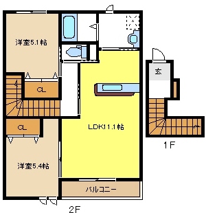 レジデンス鶴田 間取り