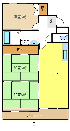 第５ヒルハイツ桃山 間取り