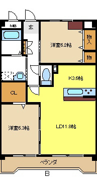 Ｅｌｌｅ　Ｂｏｎｈｅｕｒ 間取り