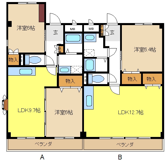 愛知県名古屋市緑区白土 間取り