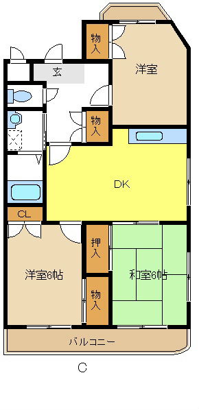 クレール栄 間取り