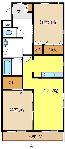 愛知県名古屋市緑区姥子山１丁目 間取り
