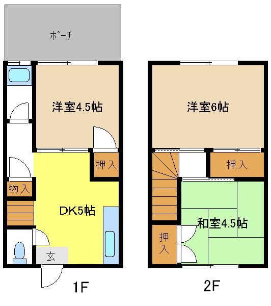 近藤貸家（池場３丁目） 間取り