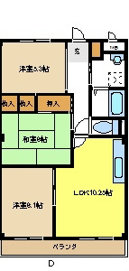 フォレストサイドＫ－３ 間取り