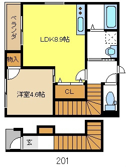 ハピネス豊  間取り