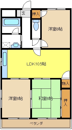 愛知県名古屋市中川区法華西町 間取り