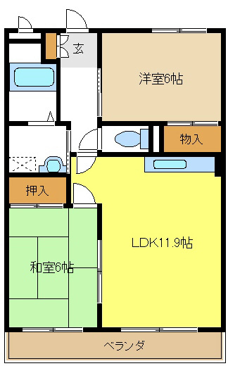 フォレストサイドＫ 間取り