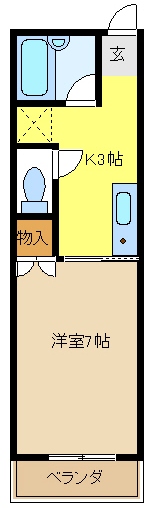 白鳳ハイツ 間取り