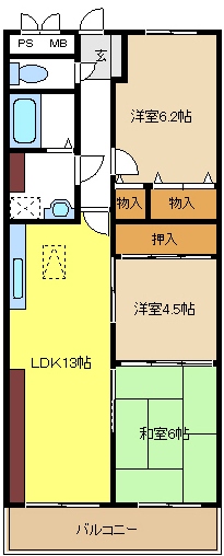 ライオンズマンション八事ガーデン壱番館 間取り