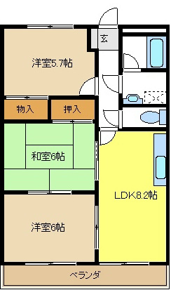 シャトーモンローズ 間取り