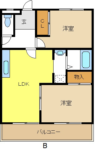 第５ヒルハイツ桃山 間取り