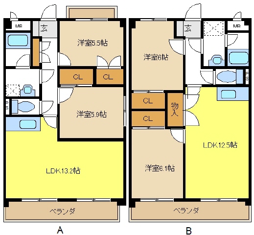 愛知県名古屋市緑区亀が洞２丁目 間取り