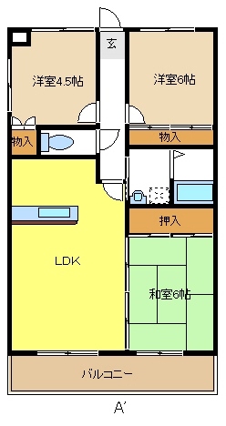 極楽館５８６ 間取り