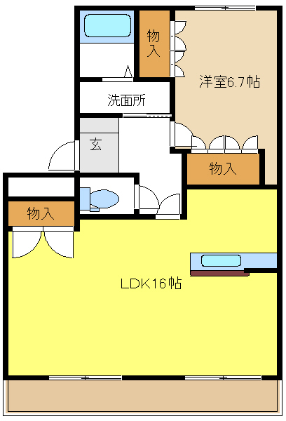 グレイシャス平手南 間取り