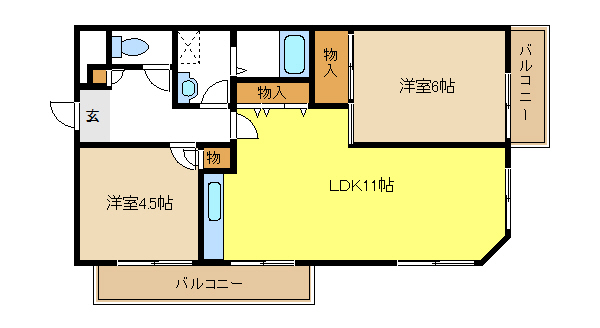 愛知県名古屋市天白区鴻の巣１丁目 間取り