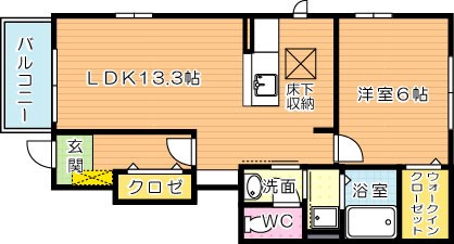 ハーバーＭ 101号室 間取り