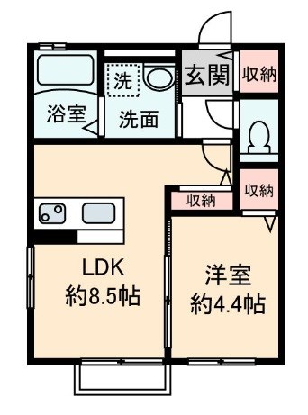 ベルコート旭Ⅰ 間取り