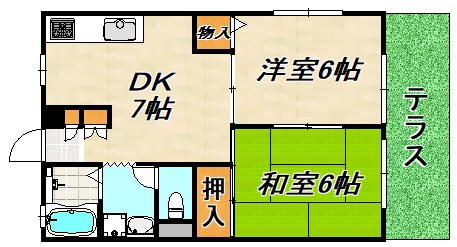 ハイツRISA 間取り図