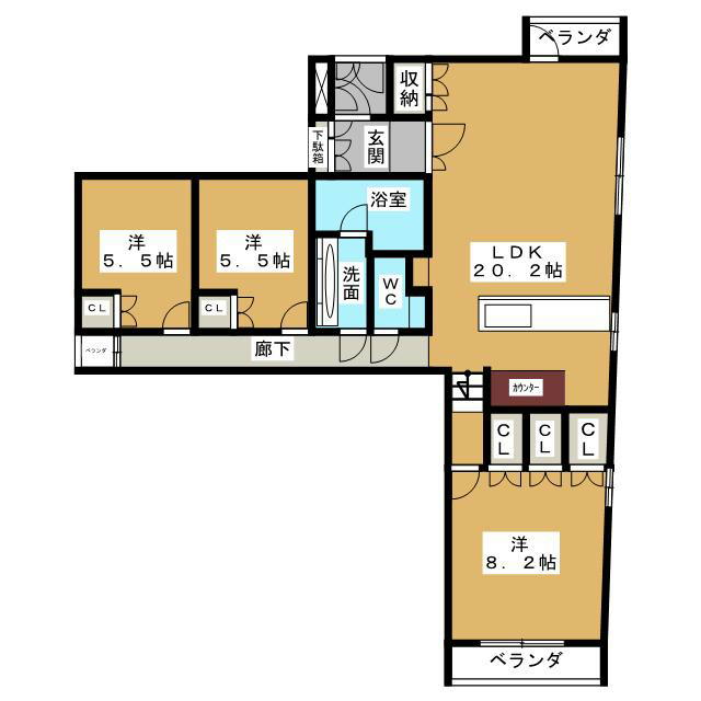 愛知県名古屋市千種区御棚町２丁目 間取り