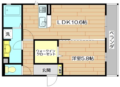 Station side court(ステーションサイドコート) 203号室 間取り