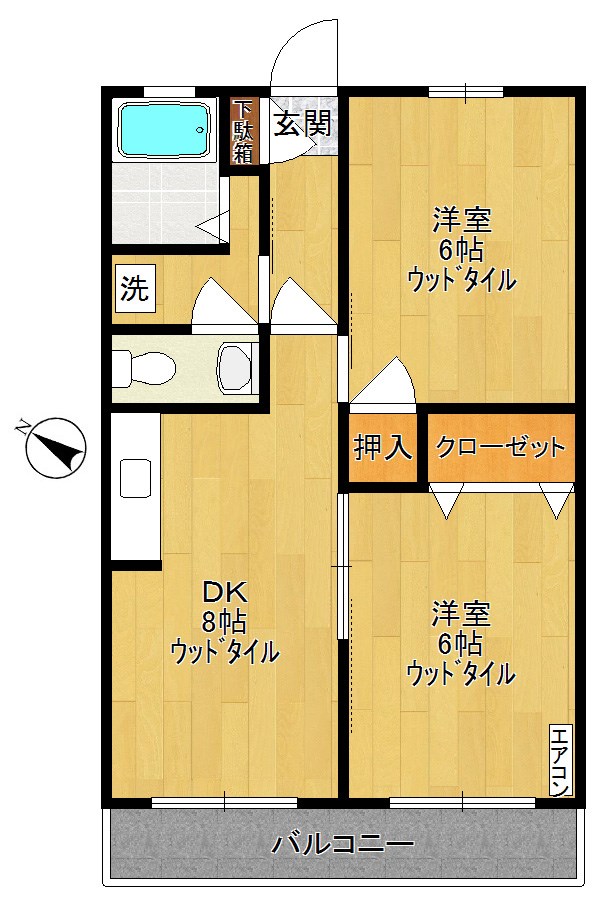 サンリバーI  間取り図