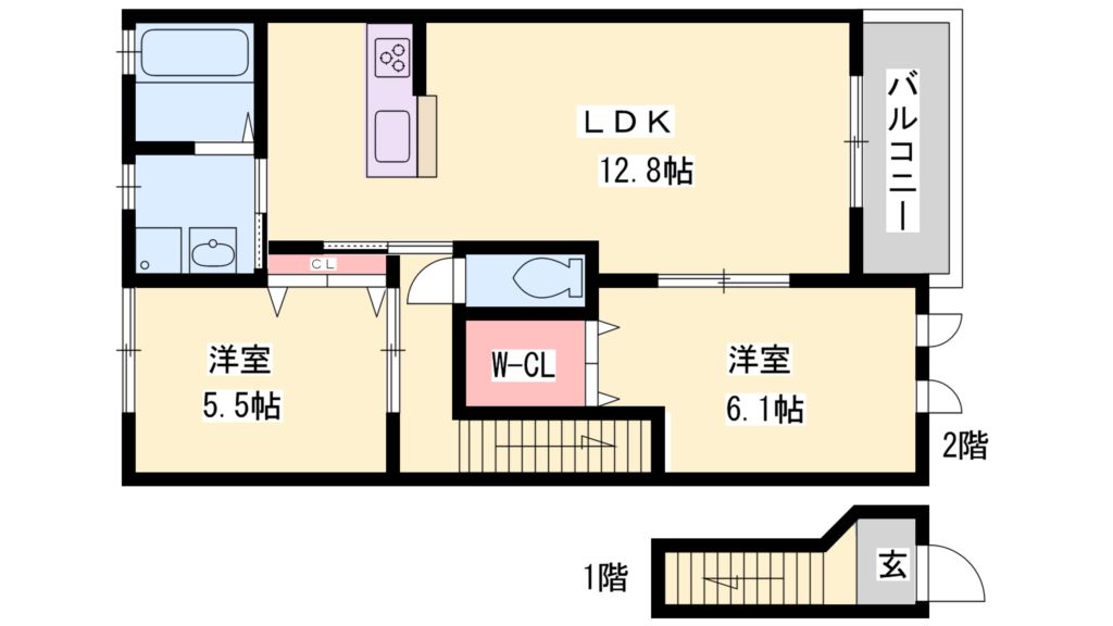 シャーメゾン新在家 間取り図
