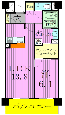 イルジェールヴィラ 902号室 間取り