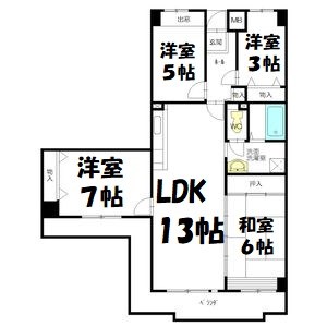 アーバンドエル杁中 間取り図