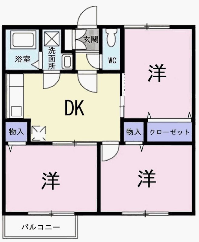 エスポワールドミールA 間取り図
