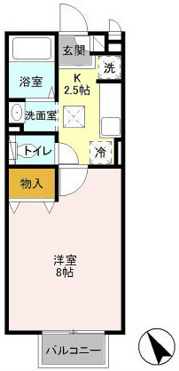 マ・メゾンASUKAⅡ 206号室 間取り