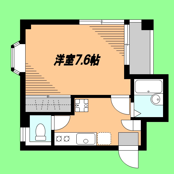 ＢＡＲＯＮ 203号室 間取り